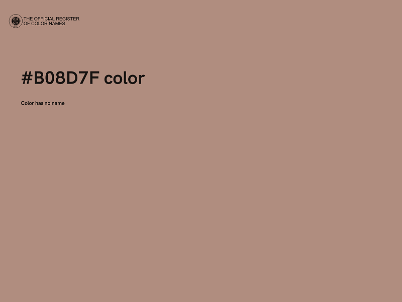 #B08D7F color image