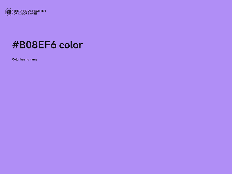 #B08EF6 color image