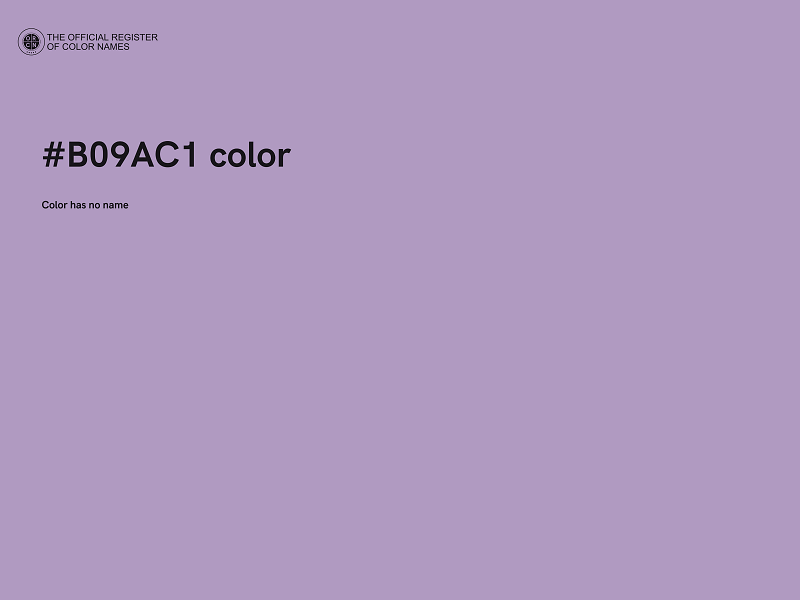 #B09AC1 color image