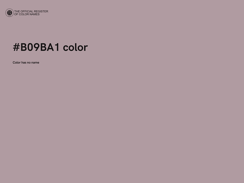 #B09BA1 color image