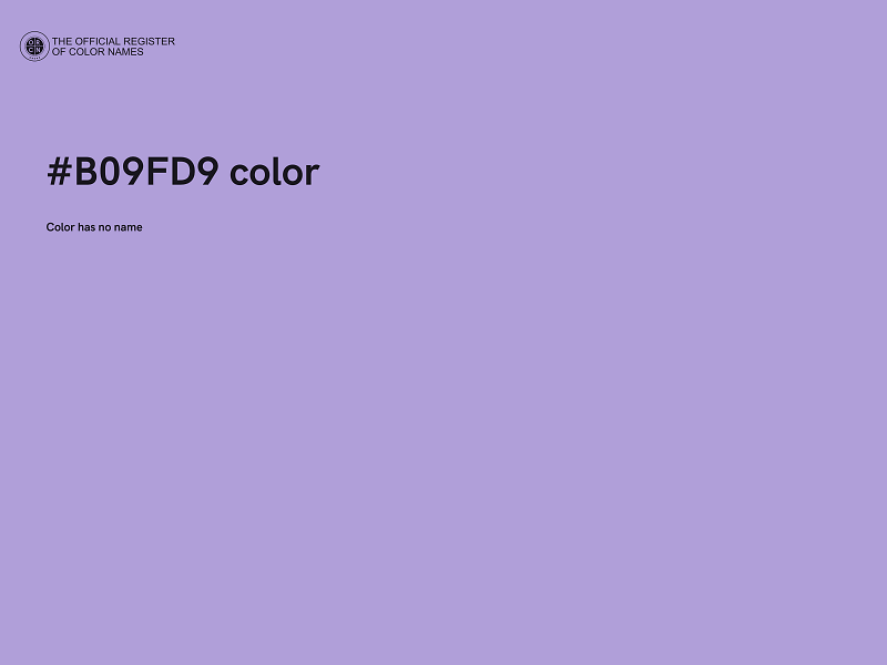 #B09FD9 color image