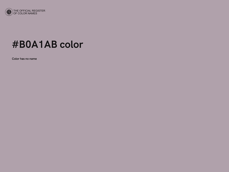 #B0A1AB color image