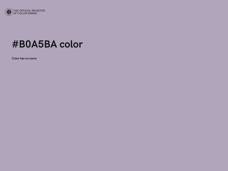 #B0A5BA color image