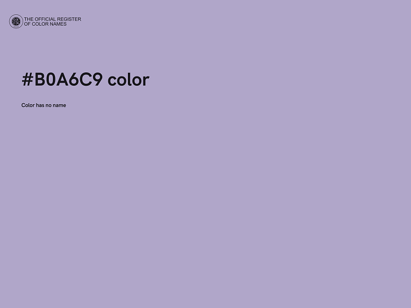 #B0A6C9 color image