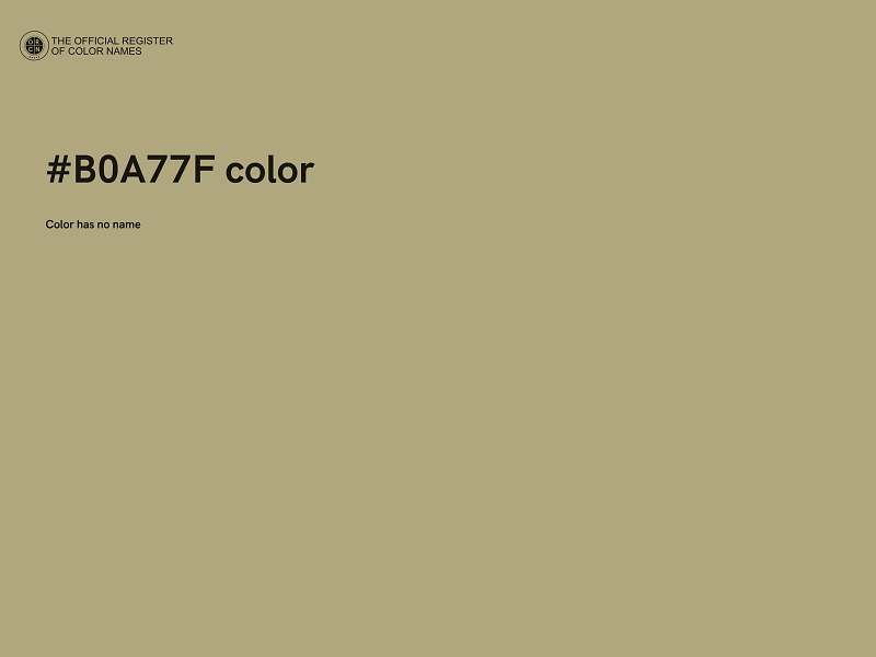 #B0A77F color image