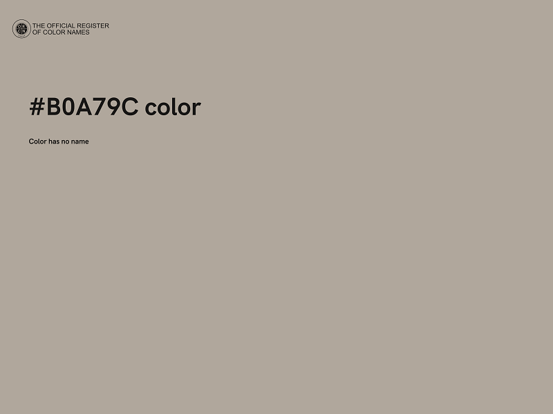 #B0A79C color image