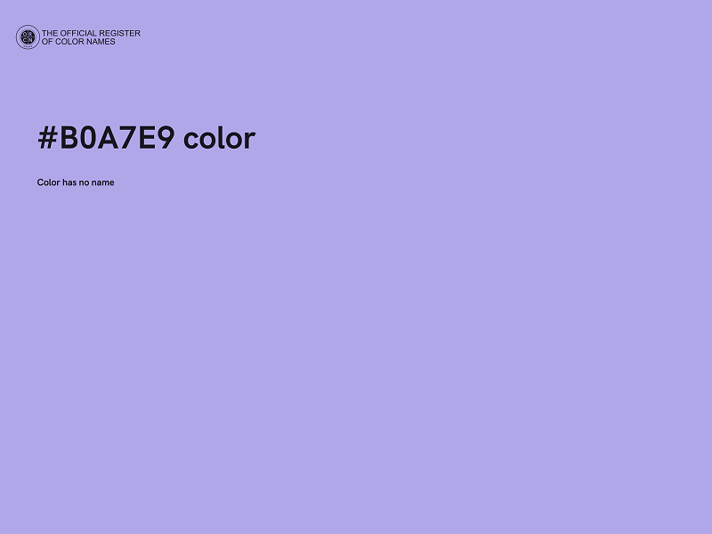 #B0A7E9 color image