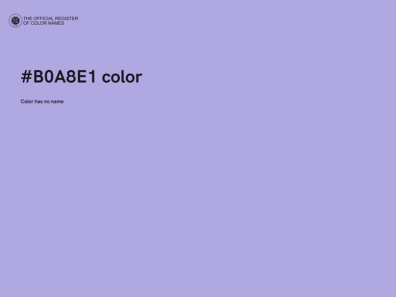 #B0A8E1 color image