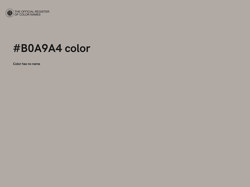 #B0A9A4 color image