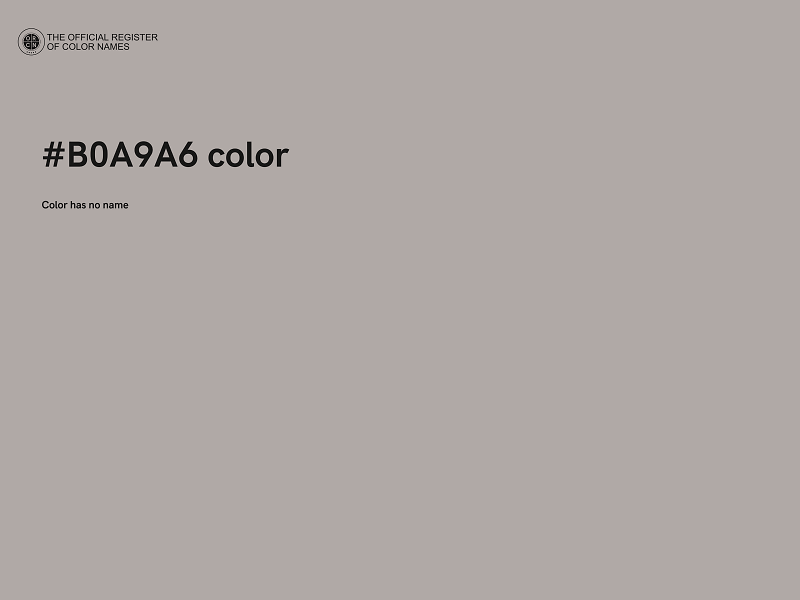 #B0A9A6 color image