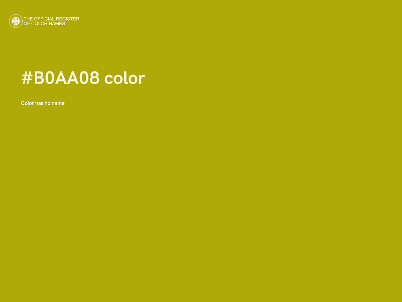 #B0AA08 color image