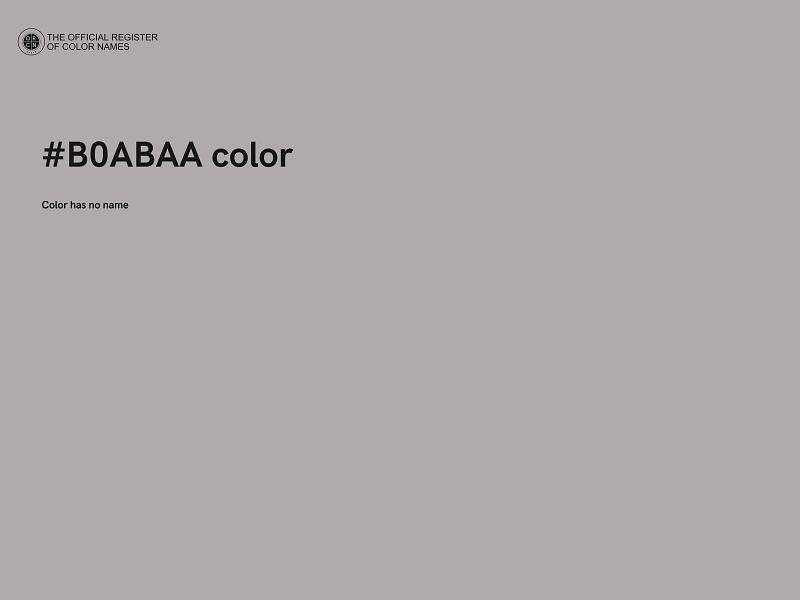 #B0ABAA color image