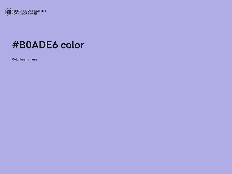 #B0ADE6 color image