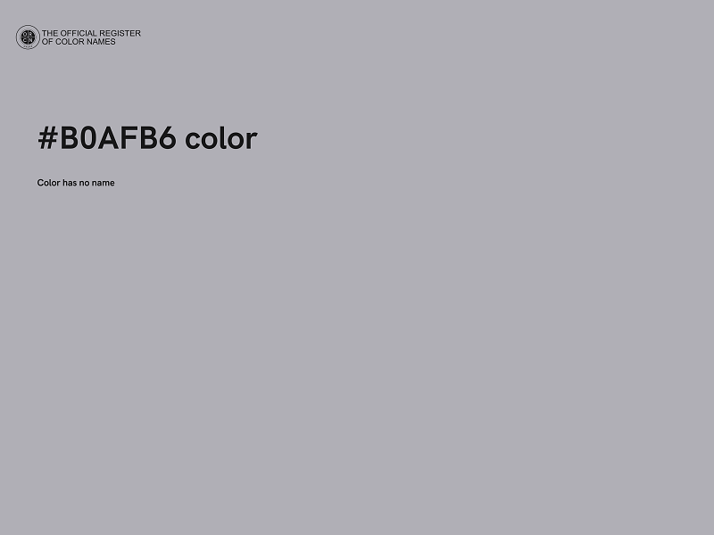 #B0AFB6 color image