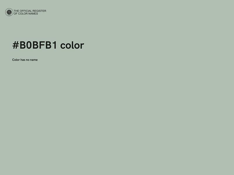 #B0BFB1 color image