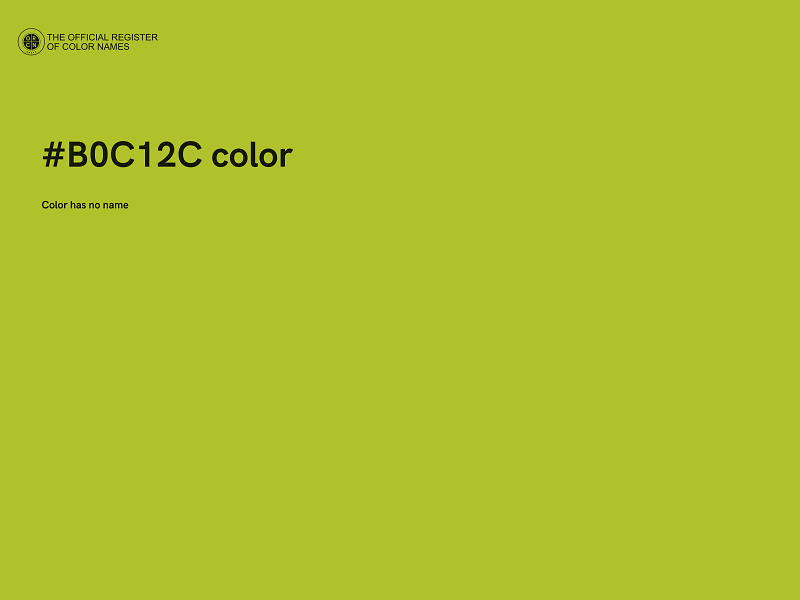 #B0C12C color image