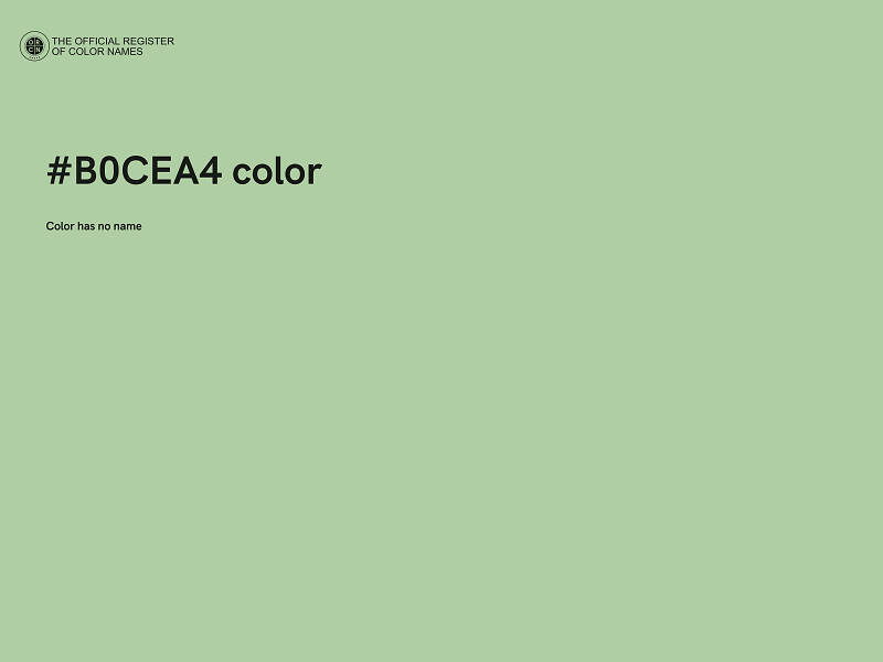 #B0CEA4 color image