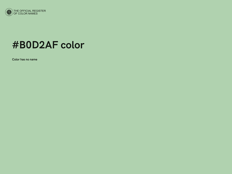 #B0D2AF color image