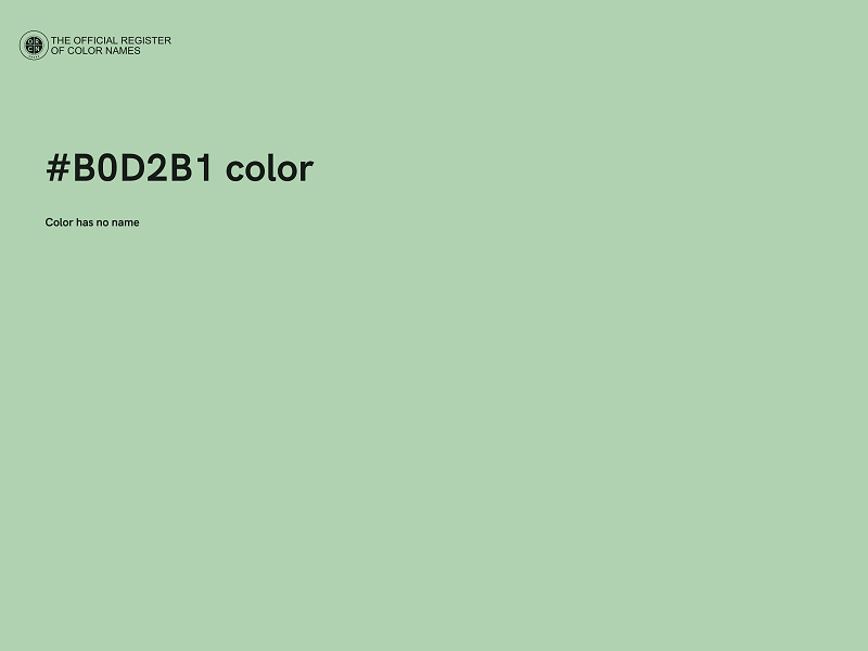 #B0D2B1 color image