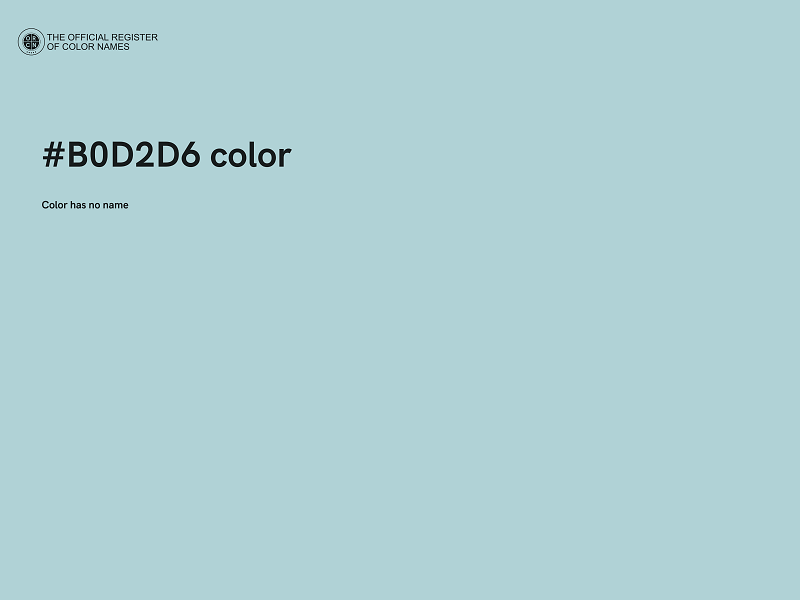 #B0D2D6 color image