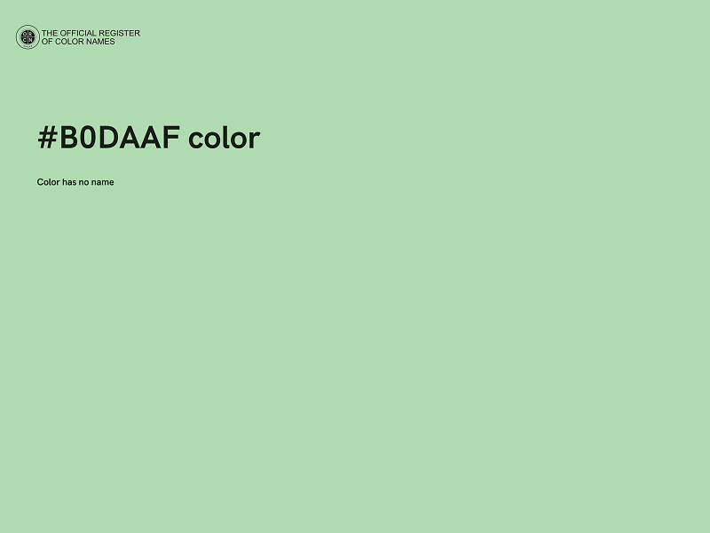 #B0DAAF color image