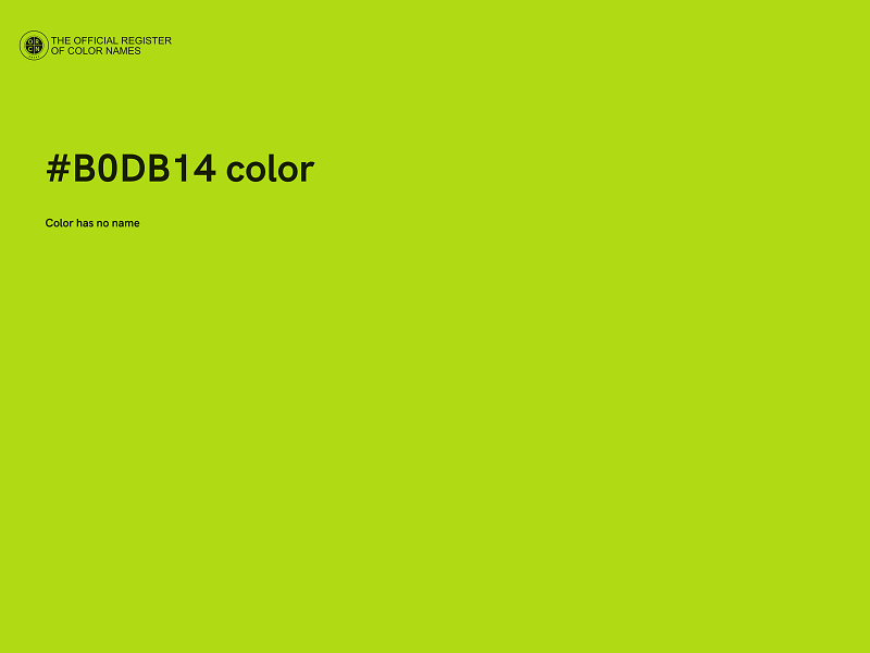 #B0DB14 color image