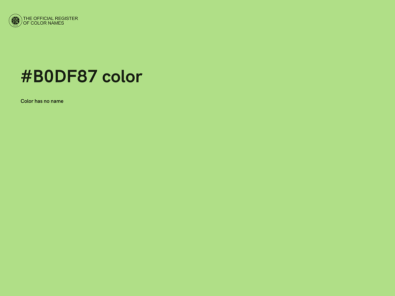 #B0DF87 color image