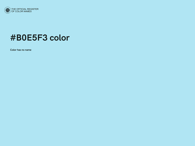 #B0E5F3 color image