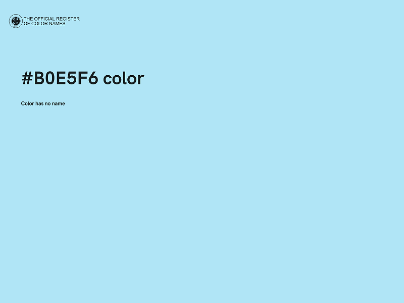 #B0E5F6 color image