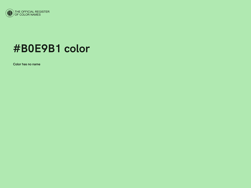 #B0E9B1 color image