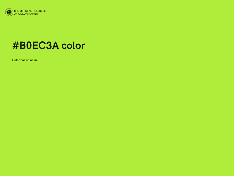 #B0EC3A color image