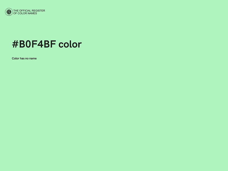 #B0F4BF color image