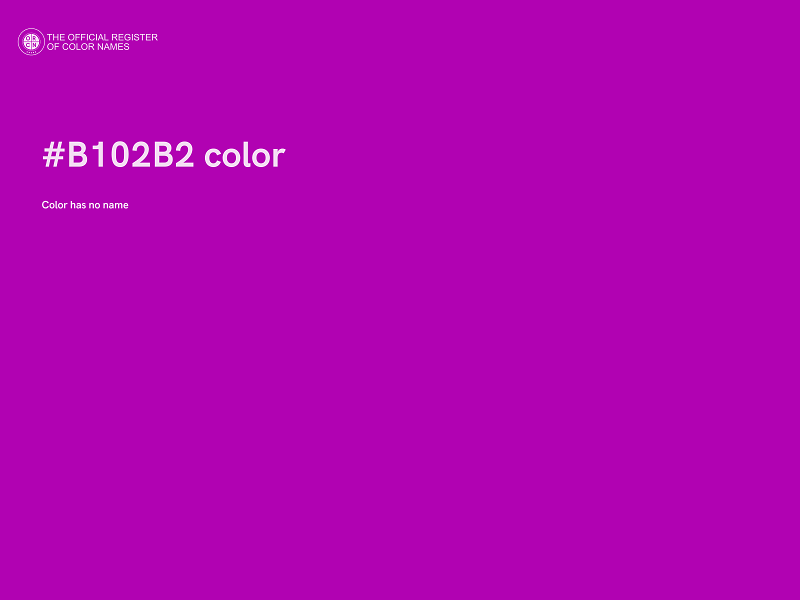 #B102B2 color image