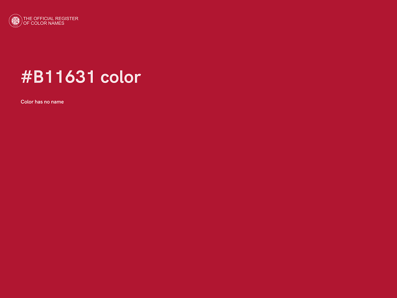 #B11631 color image