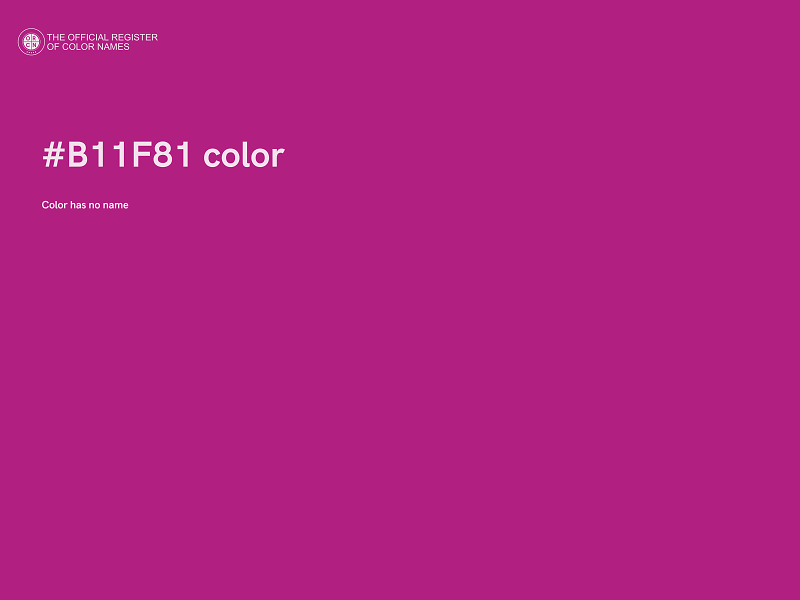 #B11F81 color image