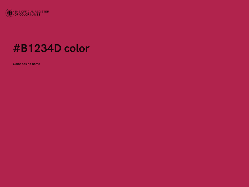 #B1234D color image