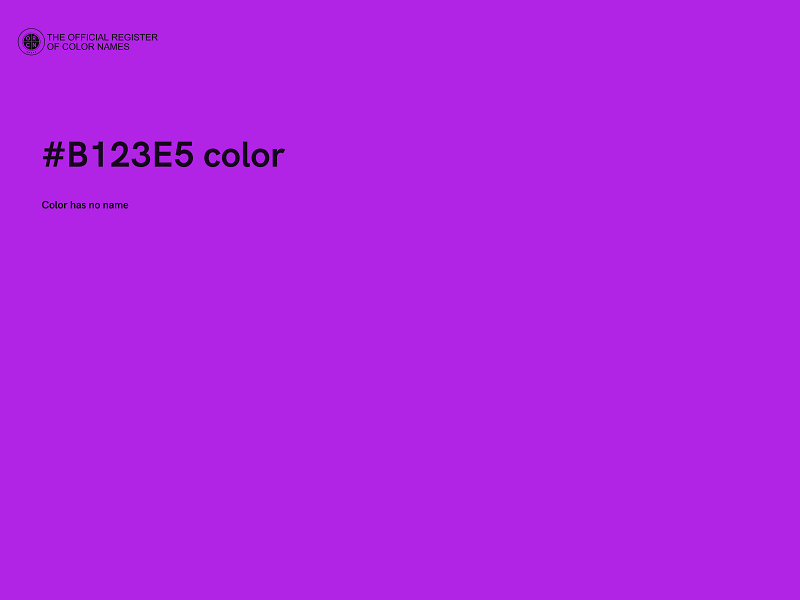 #B123E5 color image