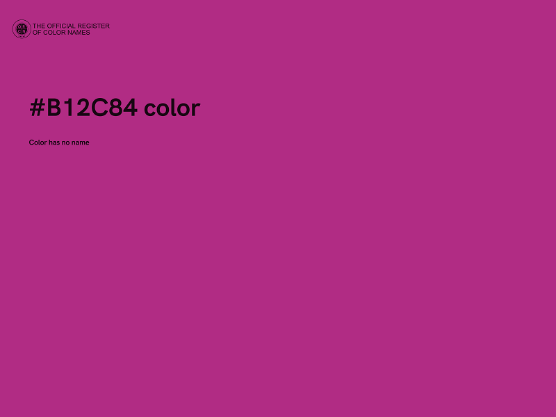 #B12C84 color image