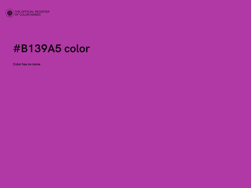 #B139A5 color image