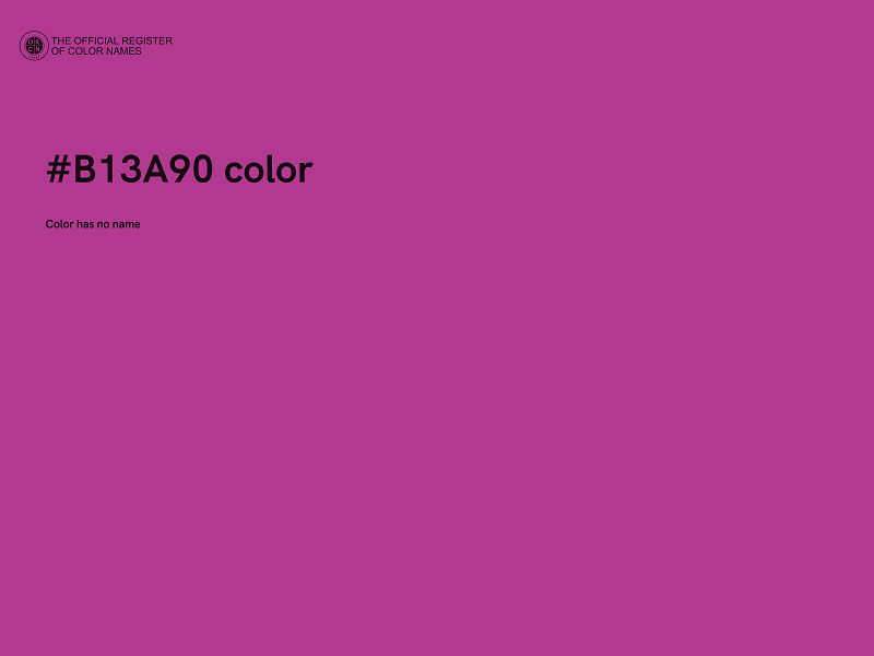 #B13A90 color image