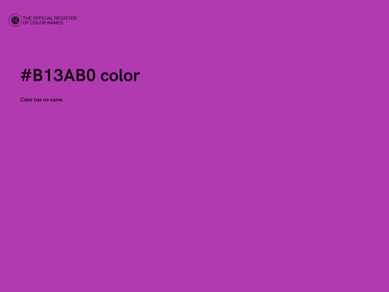 #B13AB0 color image