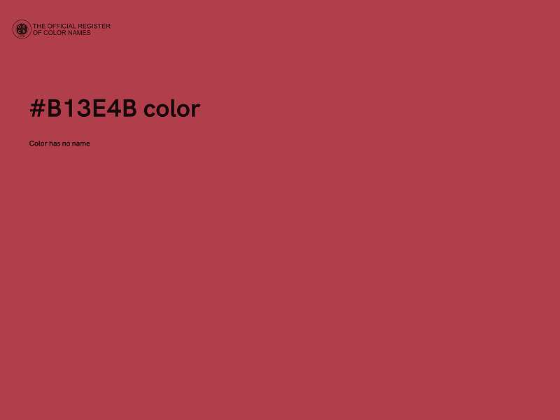 #B13E4B color image