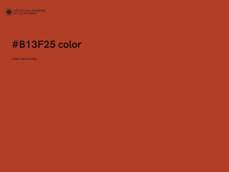 #B13F25 color image