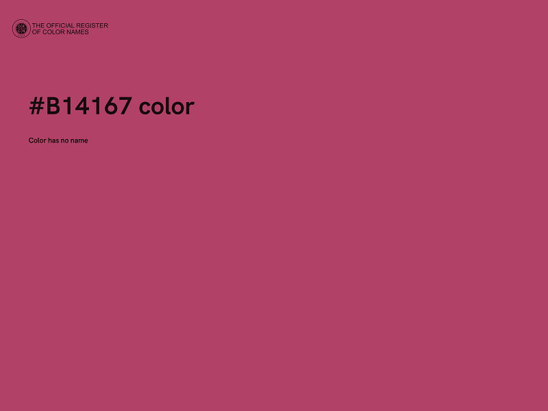 #B14167 color image