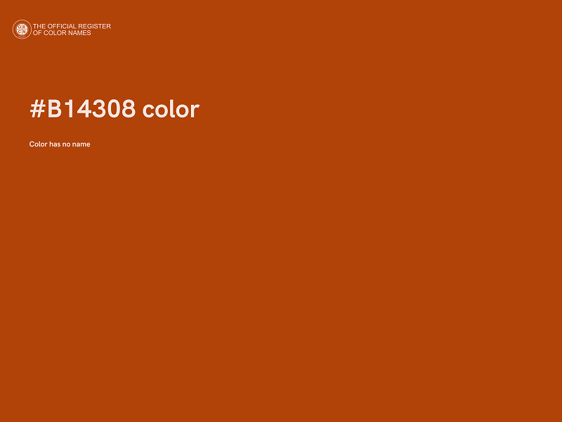 #B14308 color image