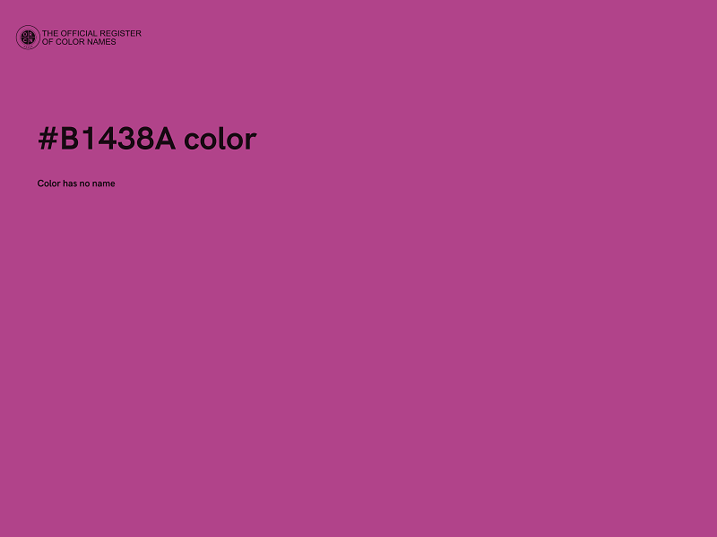 #B1438A color image