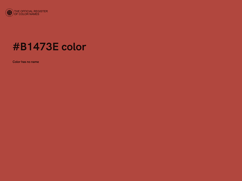 #B1473E color image