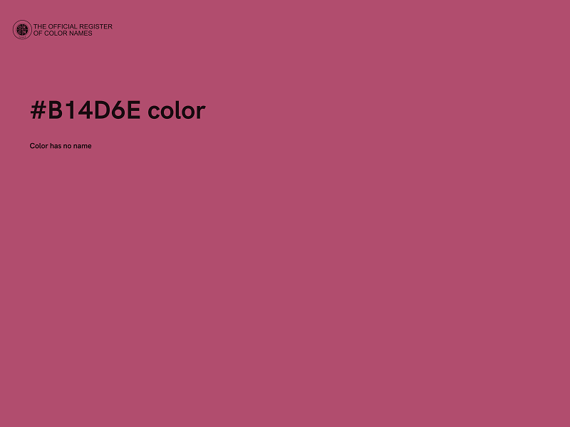 #B14D6E color image