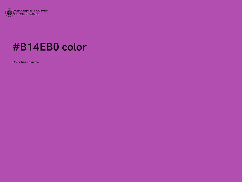 #B14EB0 color image