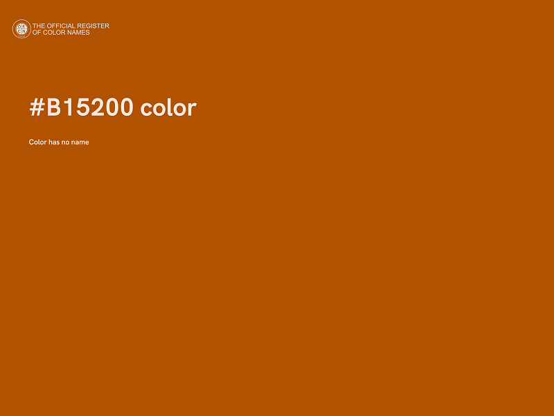 #B15200 color image